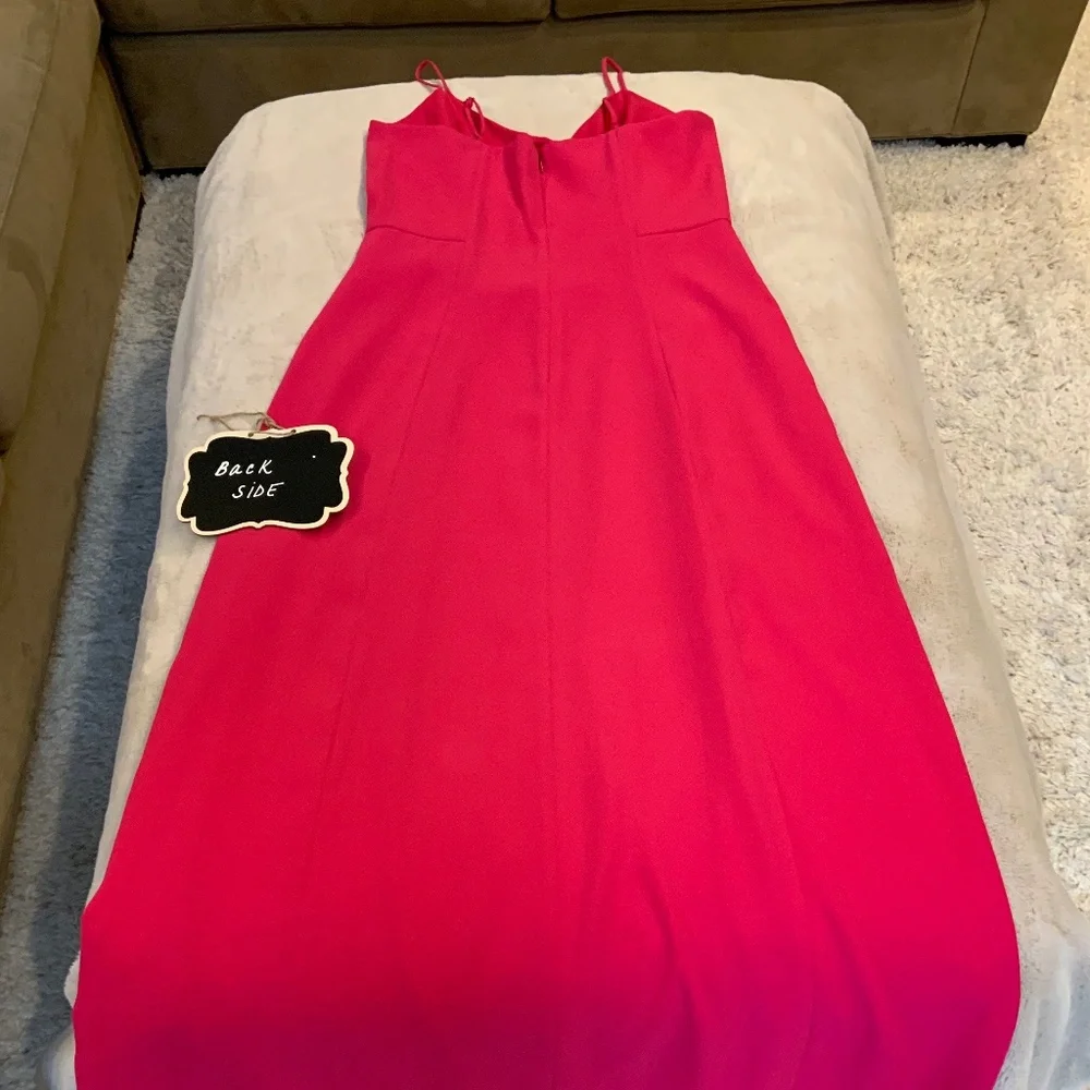 JCrew Pink 8 Adjustable Strap Dress Wedding Guest Adjustable Straps Date Coastal